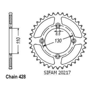 Rozeta pro Honda 20217CZ49